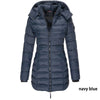 Padded Mid-Length Winter Hooded Jacket