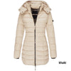 Padded Mid-Length Winter Hooded Jacket