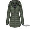 Padded Mid-Length Winter Hooded Jacket