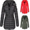 Padded Mid-Length Winter Hooded Jacket