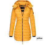 Padded Mid-Length Winter Hooded Jacket