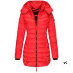 Padded Mid-Length Winter Hooded Jacket