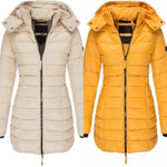 Padded Mid-Length Winter Hooded Jacket