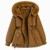 Women Faux Fur Padded Parka