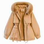 Women Faux Fur Padded Parka