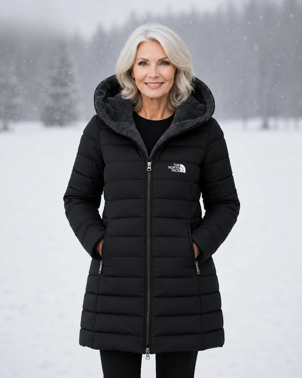 Fleece Lined Quilted Coat