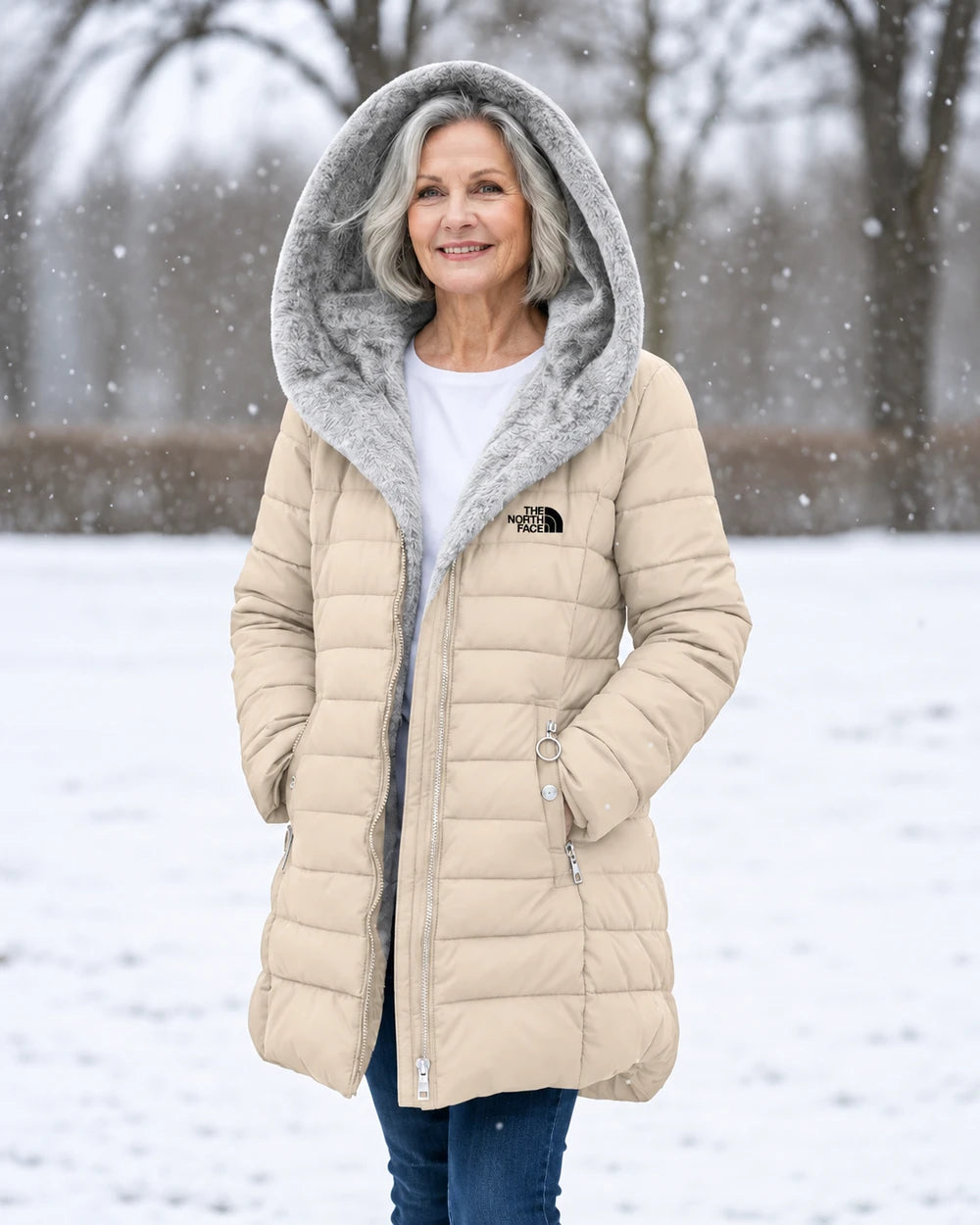 Fleece Lined Quilted Coat