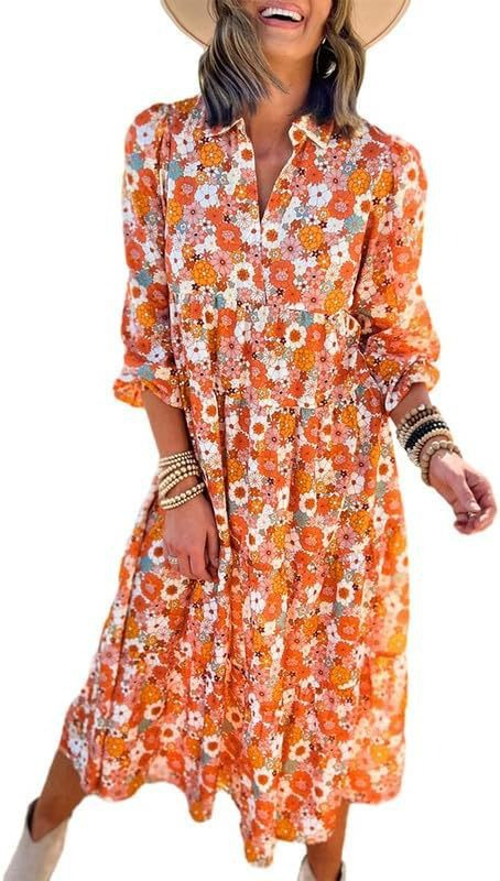 ThrowOnPretty™ Boho Midi Dress