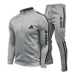 Striped Zip-Up Cargo Tracksuit